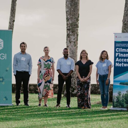 CFAN Pacific advisors at the first in-person write-shop organized by CFAN in Suva, Fiji in July 2022