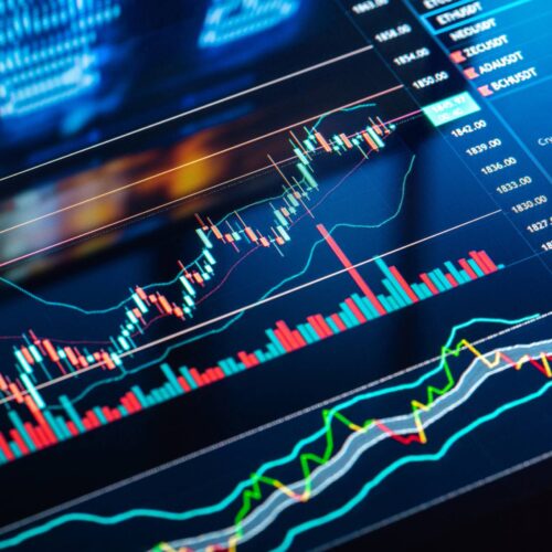 charts on digital screens