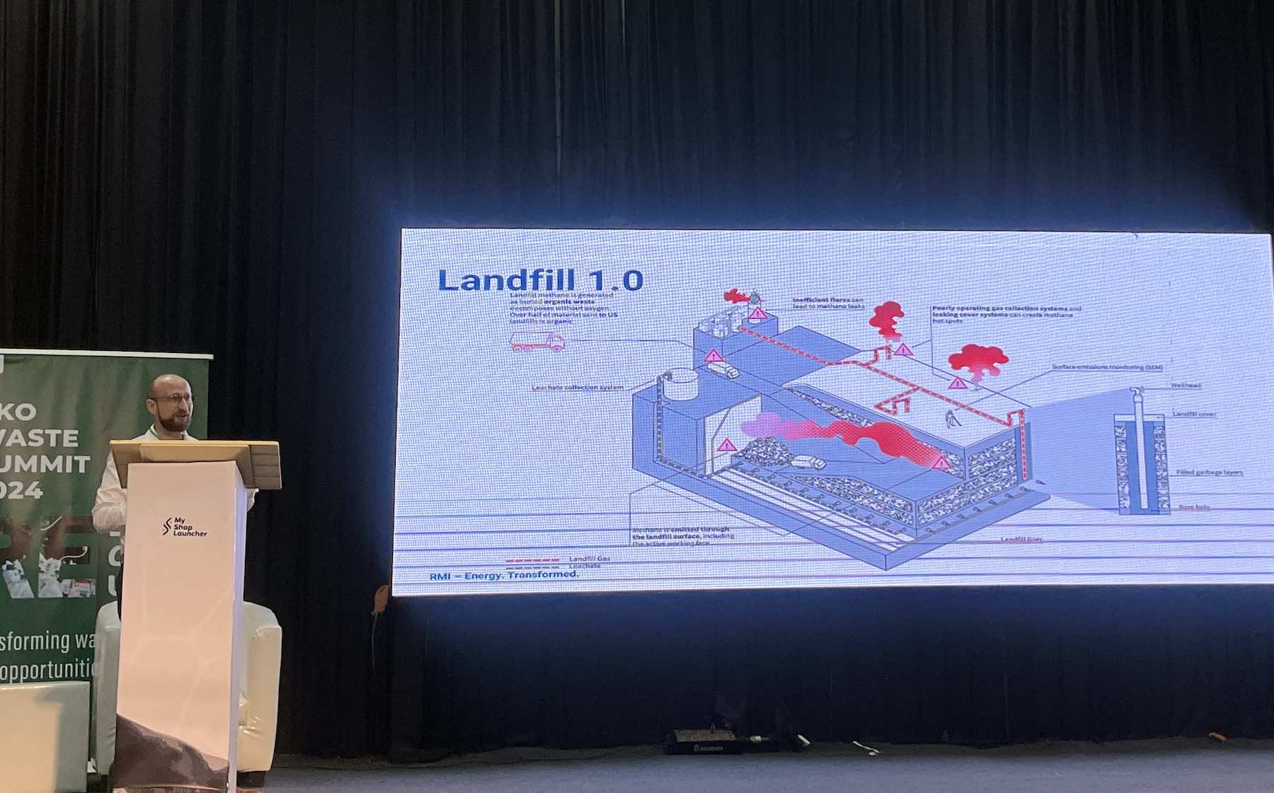 RMI waste sector methane expert Tom Frankiewicz shares insights on landfill design and operations at the Eko Waste Summit in Nigeria.