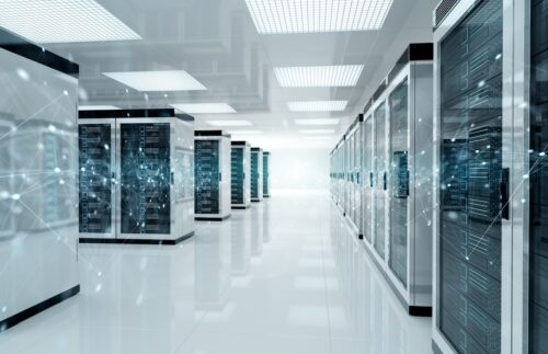 Electricity use in a data center