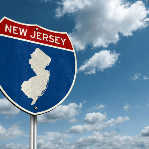 New Jersey interstate sign